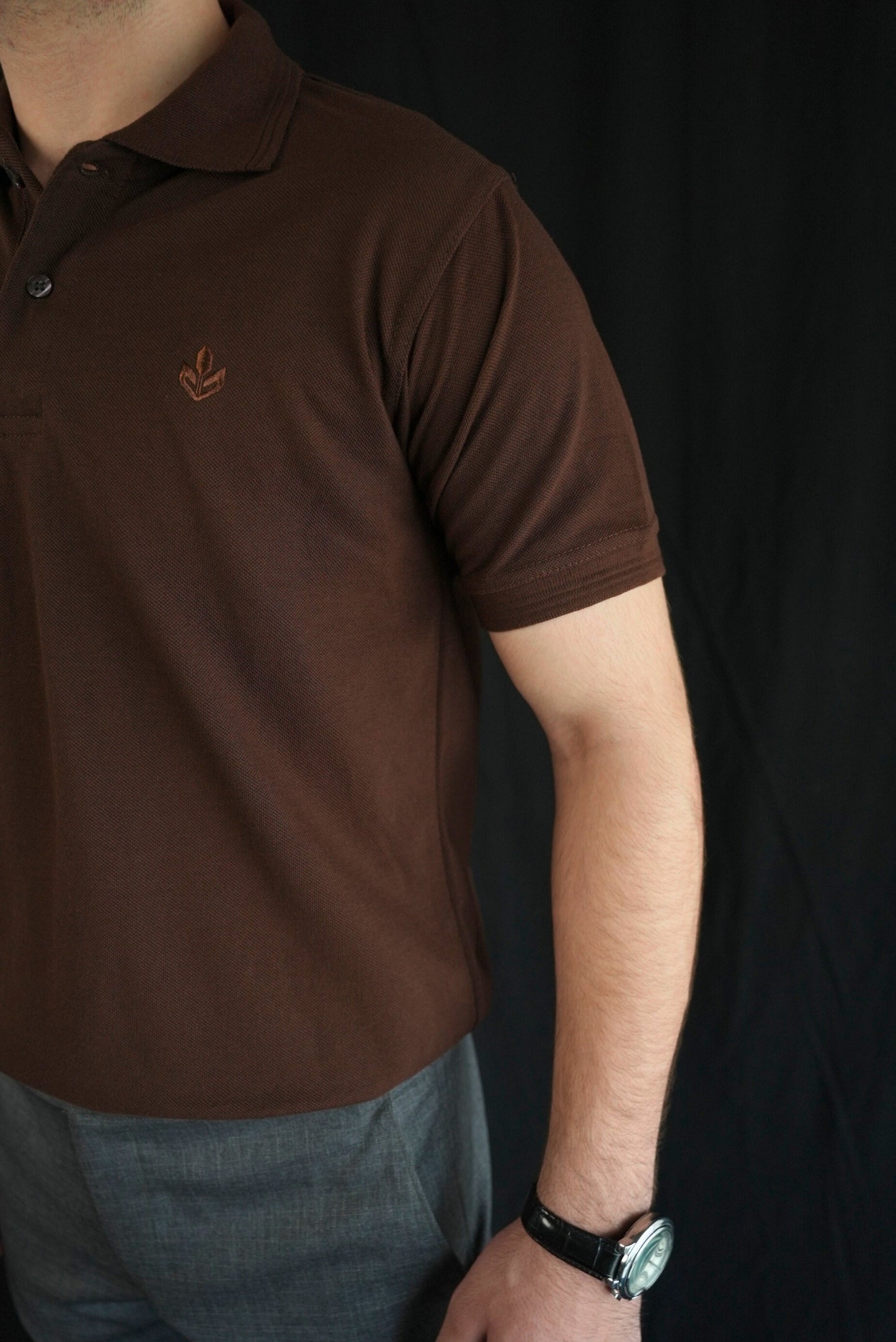 Brown Classic Polo Shirt