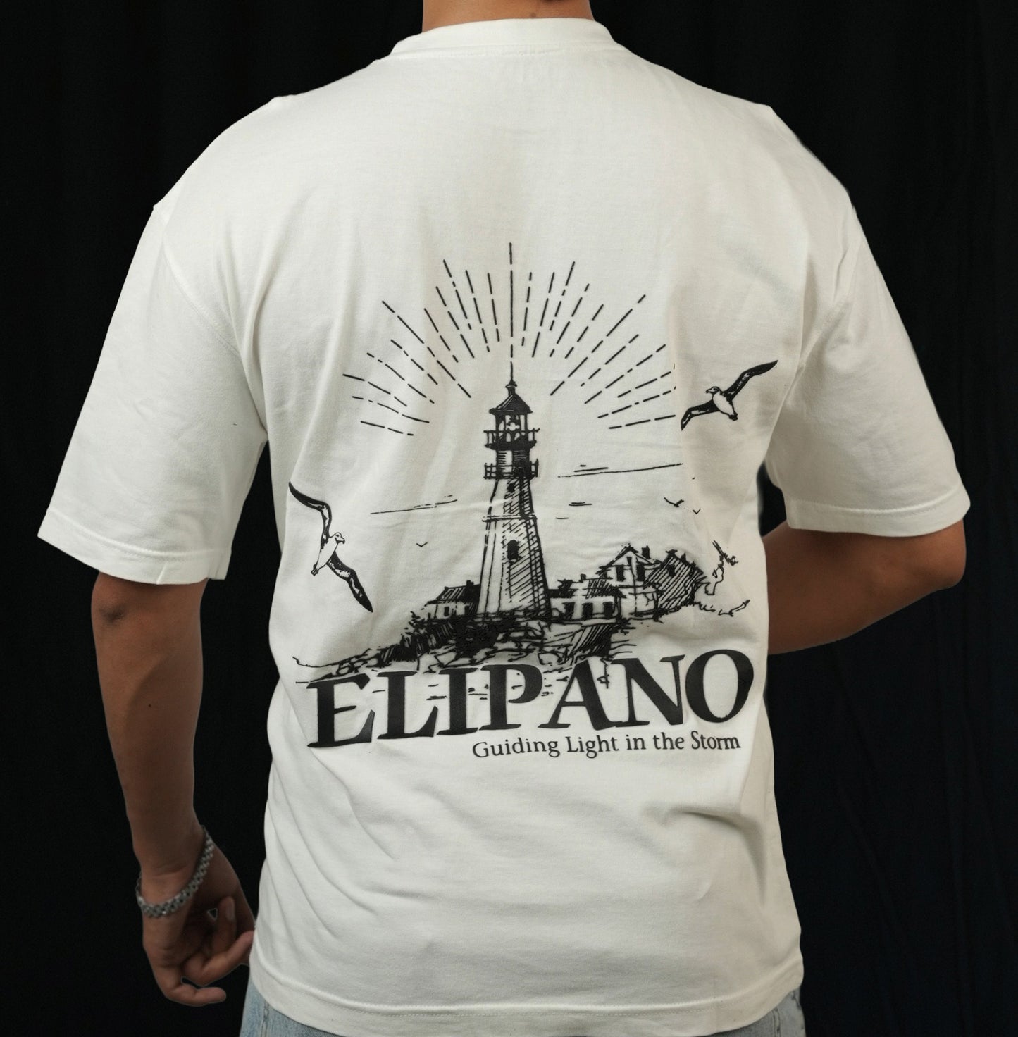 White Oversized 3D Printed T-Shirt