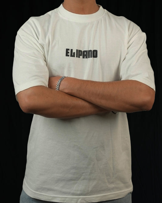 White Oversized 3D Printed T-Shirt